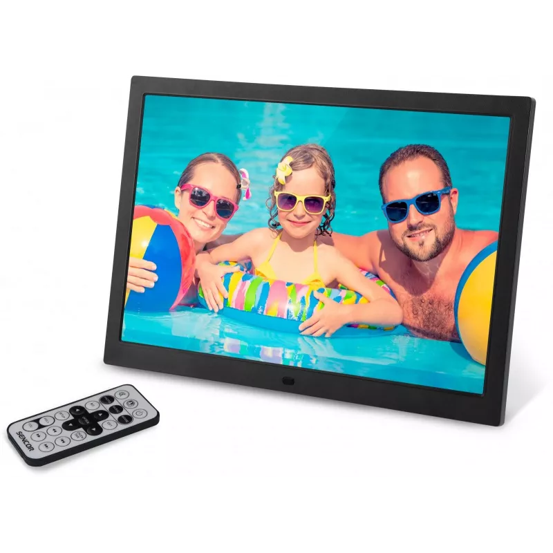Moldura digital SENCOR SDF 1571 BK — moldura multimédia preta de 15 polegadas