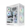 Caixa de computador THERMALTAKE View 390 TG Snow White Mid-Tower com painéis lateral e frontal em vidro temperado