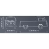 Kit de montagem Cobi Volkswagen T2a Camião de caixa aberta 1:35 cinzento