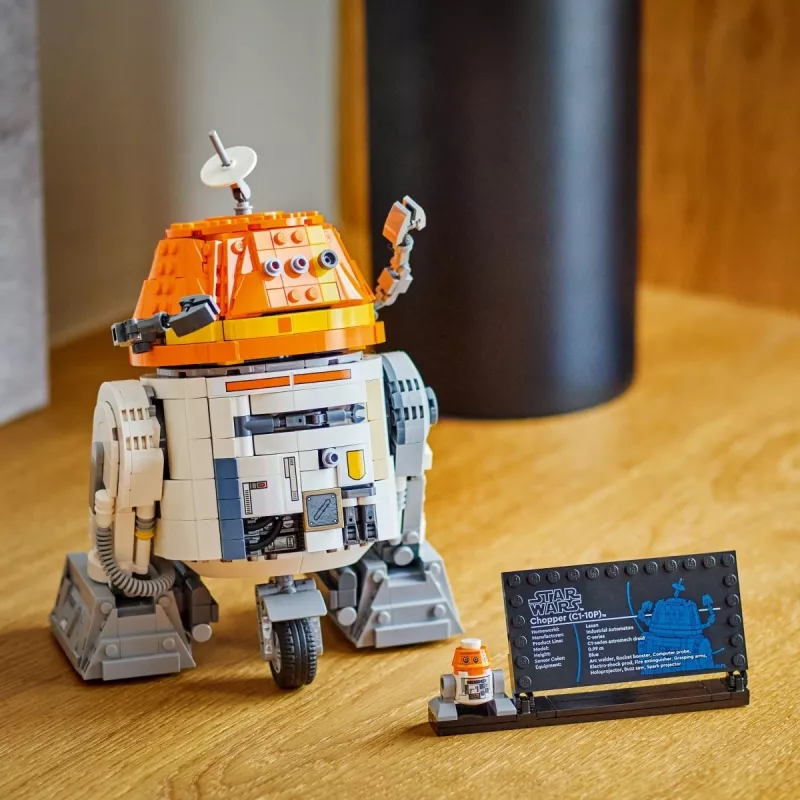 Conjunto de construção LEGO Star Wars Chopper C1-10P modelo de droide astromecânico 75416, 1039 peças, idade 10+, altura 220 mm