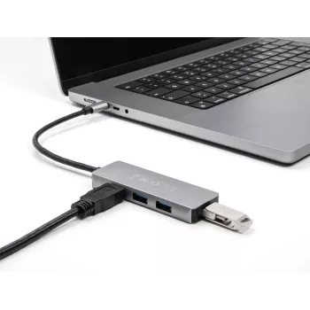 Hub USB DeLOCK 63173 Type-C 5000 Mbit/s preto