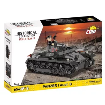 Conjunto de construção Cobi Panzer I Ausf. B – 654 peças, modelo detalhado