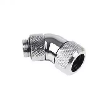 Conector de rosca Alphacool Eiszapfen 13mm HardTube 45° rotativo G1/4 - cromado (17406)
