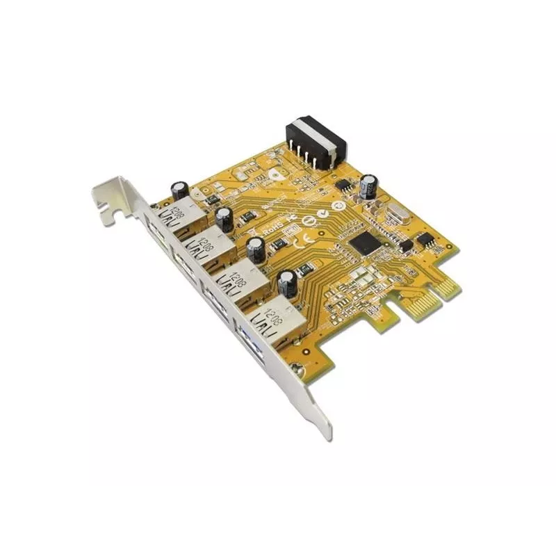Sunix USB4300N placa de interface PCIe 2.0 x1, 4x USB 3.0