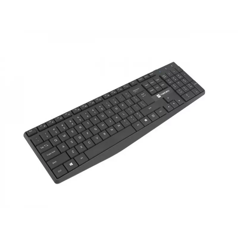 Natec Squid NZB-1989 Kit de teclado e rato sem fios, disposição US, preto