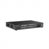 Ruijie Reyee RG-ES220GS-P switch PoE Gigabit L2 gerido, 20 portas (18x GE 10/100/1000, 16x PoE+, 2x SFP), 250 W, Cloud, preto