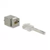 Delock 86404 módulo Keystone RJ45 Secure Cat.6 para LSA, branco