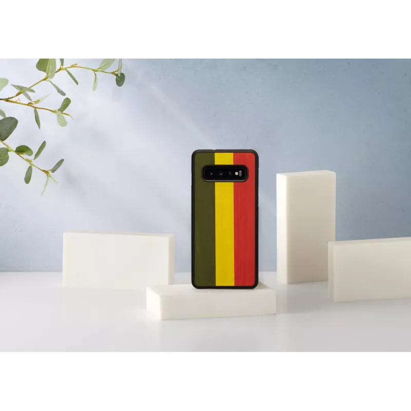 Capa para smartphone Man and Wood para Galaxy S10 — reggae preto capa protetora