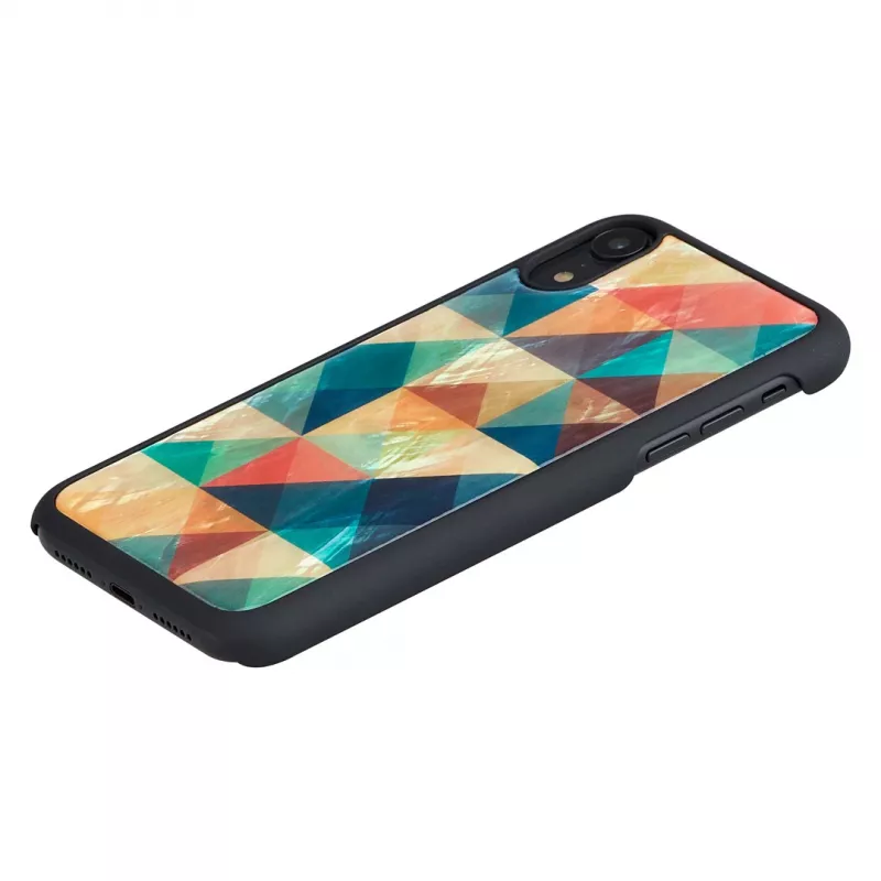 Capa para smartphone iKins para iPhone XR — Mosaic preta capa de proteção