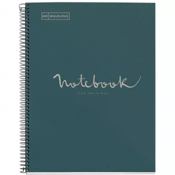 Bloco de notas Miquelrius ECO MARINE azul reciclado A4 80 folhas (envio por frete)
