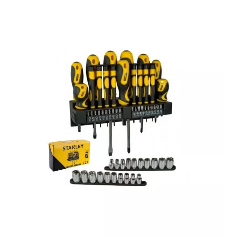 Conjunto de chaves de fendas STANLEY STHT0-62143 — conjunto de 57 peças, 3,56 kg de peso