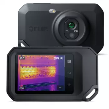 Câmara termográfica FLIR C8, sensor térmico 320×240 px, ecrã tátil LCD de 3,5