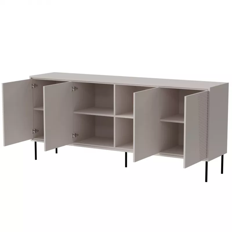 Cómoda 4D ABI 200x45x88 caxemira mate