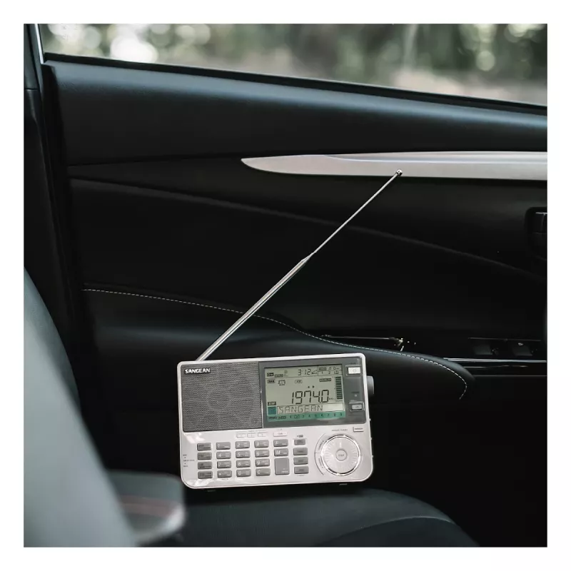 Rádio portátil Sangean ATS-909 X2 — branco — sintonizador digital AM FM SW