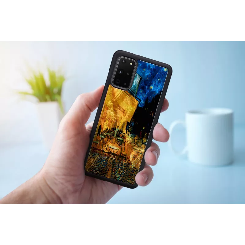Capa de proteção iKins para Samsung Galaxy S20+ — preto Cafe Terrace