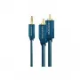 Cabo adaptador MP3 (ficha jack de áudio de 3,5 mm/2x ficha RCA) - 1,0 m adaptador adicional para leitores MP3, iPods e smartphones