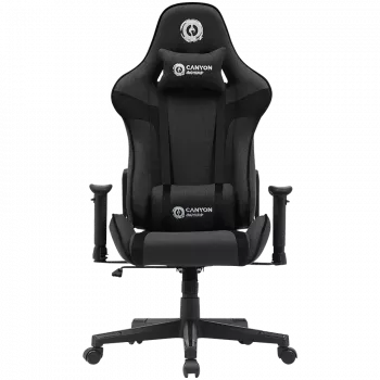 Canyon FCH01 - Crest - cadeira gaming com revestimento em tecido - cinzento