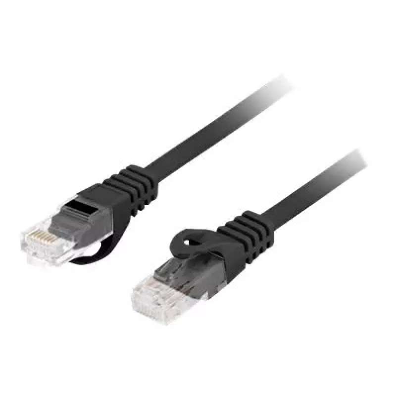 Cabo de rede LANBERG Cat6 U/UTP PCU6-10CU-0500-BK, RJ-45 para RJ-45, 5 m, preto