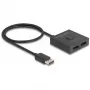 Delock - Distribuidor/comutador de vídeo - 8K, bidirecional - 2 x DisplayPort - Desktop (18906)