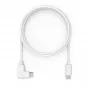 Cabo de carregamento e dados Compulocks USB-C para USB-C 90 graus 2.0 de 6ft - cabo USB - USB-C de 24 pinos (M) reto para USB-C de 24 pinos (M) angular à direita - 1,83 m - branco - para Compulock