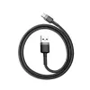 Cabo Baseus Cafule USB para USB-C 3A 1m (cinzento-preto)