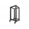 Rack autónomo LANBERG OR01-6822-B 22U, 600 mm L x 800 mm P, preto, capacidade de carga 600 kg