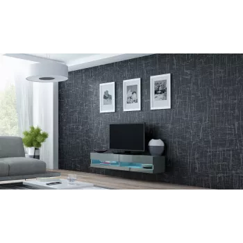 Suporte de TV Cama VIGO novo 30/140/40 cinzento/cinzento brilhante