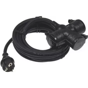 Distribuidor triplo ChiliTec para exterior 5 m IP44 H07RN-F3G1,5mm² (22351)