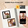 Máquina fotográfica instantânea Kodak Mini Shot 3 Retro C300R amarela — impressão instantânea, design compacto