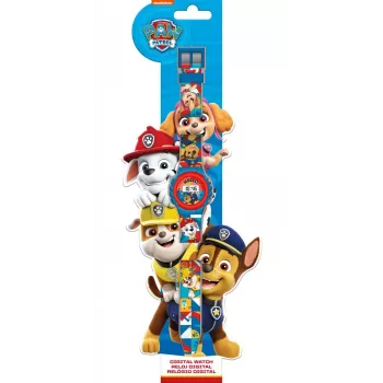 Relógio de pulso infantil Kids Euroswan Paw Patrol modelo PW19943 — relógio infantil analógico/digital