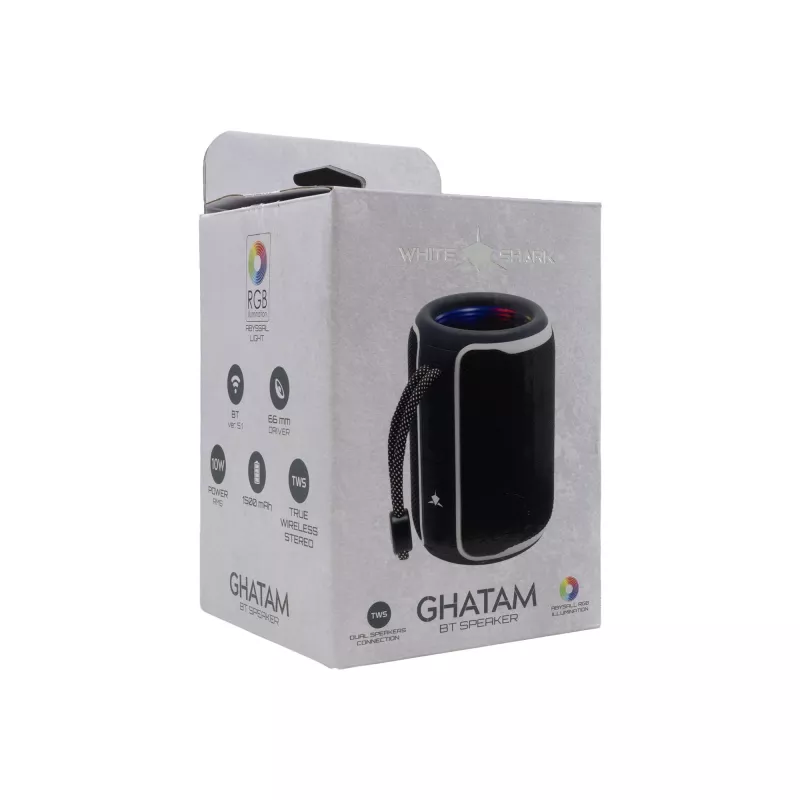 White Shark GBT-3007 Ghatam preto/branco
