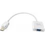 Adaptador de cabo de vídeo Vision TC-DPVGA 0,22 m VGA DisplayPort branco