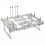 Mesa de estrutura aberta Streacom BC1 V2 prateada — suporte ATX, plataforma de teste e montagem