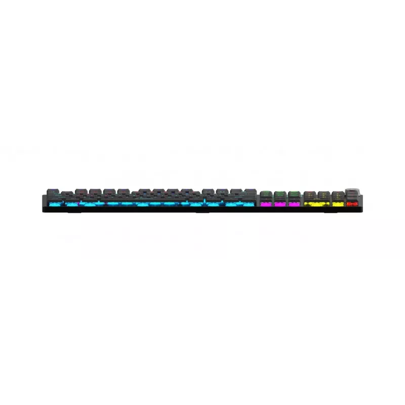iBOX Aurora K-6 IKGMK6 teclado gaming mecânico de perfil baixo, com fio + RF sem fios + Bluetooth, switches KRGD Red, retroiluminação LED, QWERTY inglês, preto