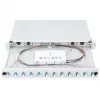 CAIXA DE FUSÃO DE FIBRA ÓTICA LC OS2 1U 12XLC OS2 PIGTAILS ACOPLADOR