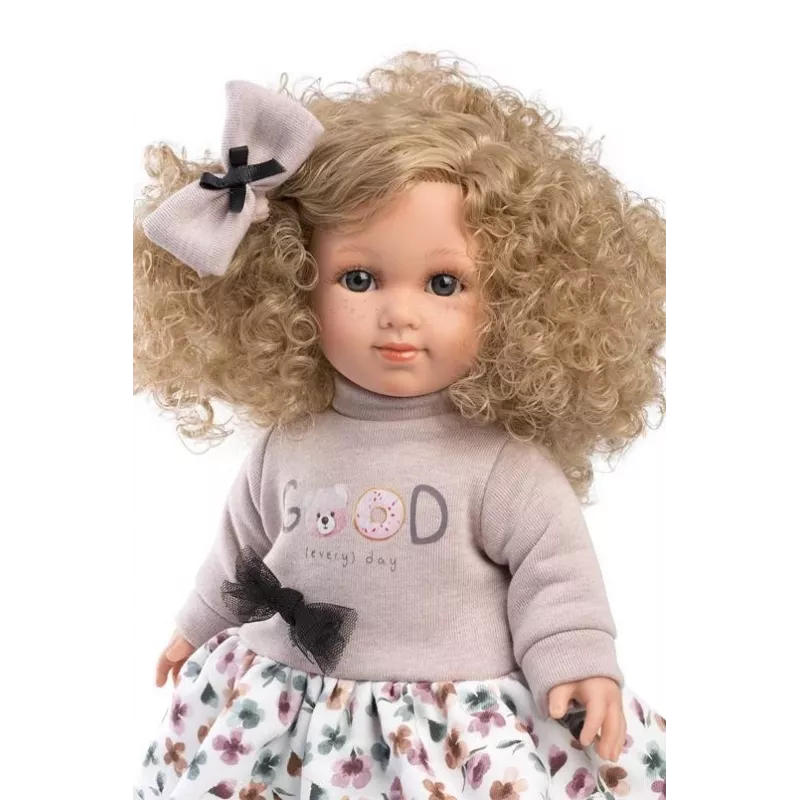 Boneca Llorens Elena 35 cm — corpo macio, rosto e membros pintados à mão