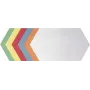 Cartões de moderação Franken Königswabe UMZ 1730 99, 297 x 165 mm, sortidos branco, azul-claro, vermelho, amarelo, laranja, verde
