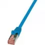 Cabo de rede LogiLink Cat.6 S/FTP RJ-45 1m azul