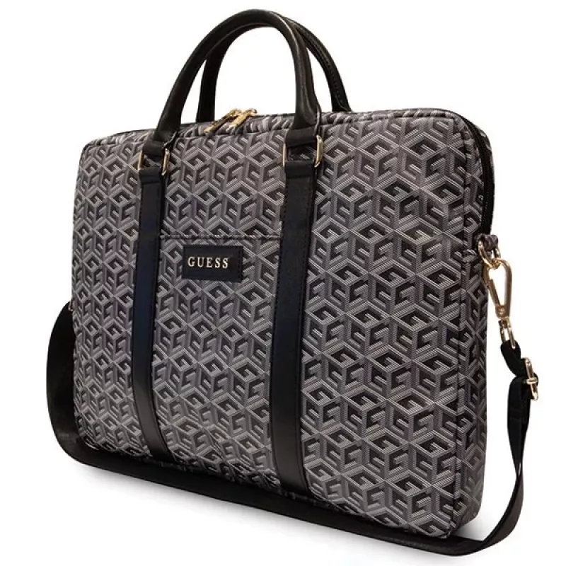 Mala Guess GCube Stripes para portátil 16 preto - GUCB15HGCFSEK