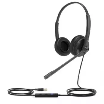 Yealink UH34 Headset com fios arco de cabeça escritório/callcenter preto