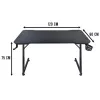 Mesa de computador Subsonic SA5706 preta reta PVC 120x60 cm