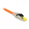 Conector de fios RJ45 DeLOCK 86485 preto prateado transparente amarelo
