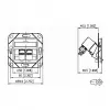 METZ CONNECT 130B12D21102-E - RJ-45 - 6a - -40 - 70 °C - Branco - Acrilonitrilo-butadieno-estireno (ABS) - Zinco - GHMT - CE