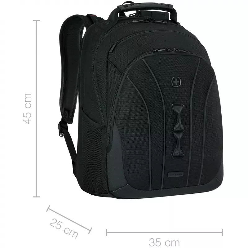 Mala para portátil Wenger Legacy Série preta para 16 polegadas (compatível até 40,6 cm) 653629