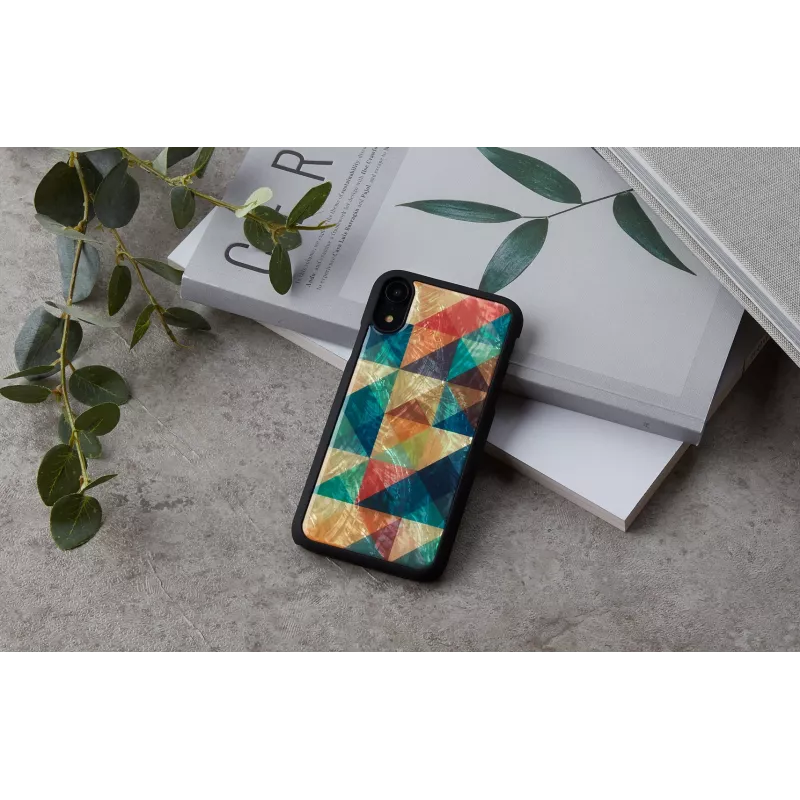 Capa para smartphone iKins para iPhone XR — Mosaic preta capa de proteção