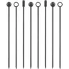 Palitos de festa Lurch 240779, conjunto de 9, cinzento fumado – palitos de festa reutilizáveis