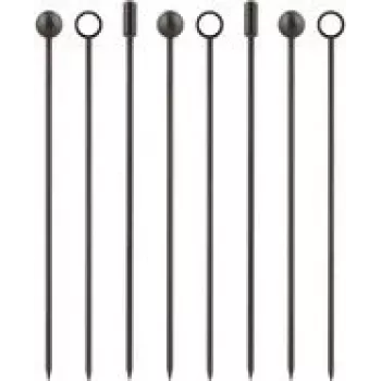 Palitos de festa Lurch 240779, conjunto de 9, cinzento fumado – palitos de festa reutilizáveis