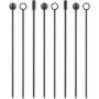Palitos de festa Lurch 240779, conjunto de 9, cinzento fumado – palitos de festa reutilizáveis