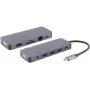 shiverpeaks ®-BASIC-S--USB-DOCK--Estação de acoplamento multiporta USB-C, 11 em 1, HDMI, VGA, PD, hub, SD, LAN, AUX (BS14-05028)