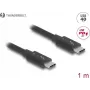 Cabo Thunderbolt 4 DeLOCK 40 Gbps PD 3.1 240 W 1 m preto